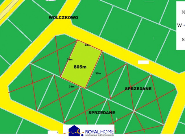 Ostatnia z kompleksu działek w Wołczkowie