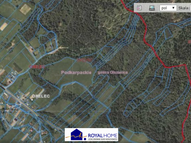 ORELEC,GM.OLSZANICA,POW.LESKI,LAS 7000M2.