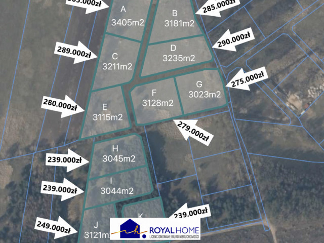 Kompleks 11 działek w Brzózkach - z WZ!