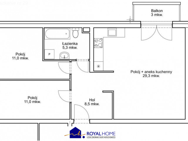 Apartament 3-pokojowy w nowej inwestycji